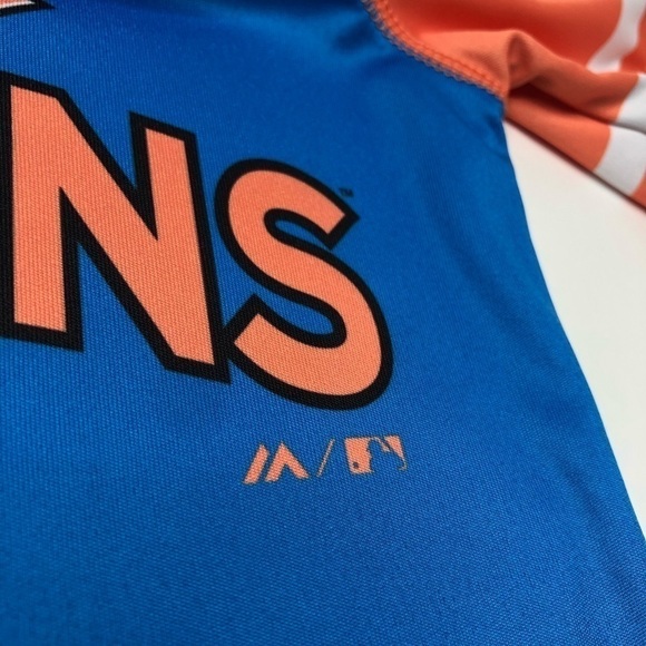 MIAMI Marlins Youth Baseball Team Jersey Blue & Orange Baseball Team T-Shirt Top - Picture 10 of 13